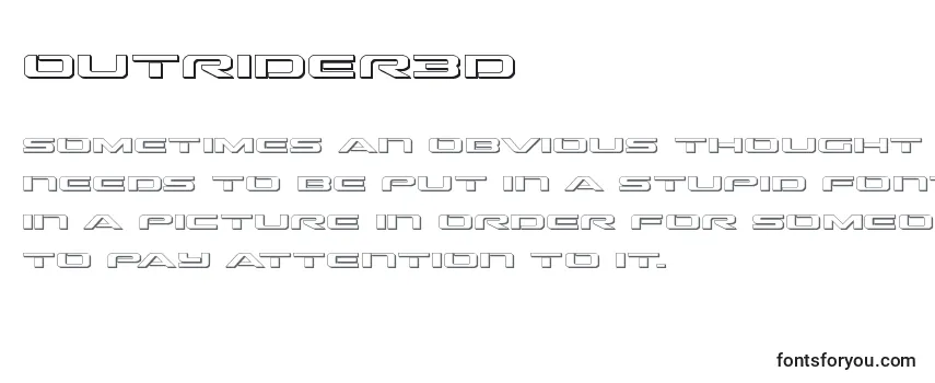 Outrider3d (136306) フォントのレビュー