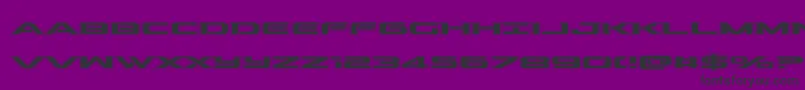 outrideracad Font – Black Fonts on Purple Background