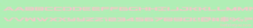 outrideracad Font – Pink Fonts on Green Background