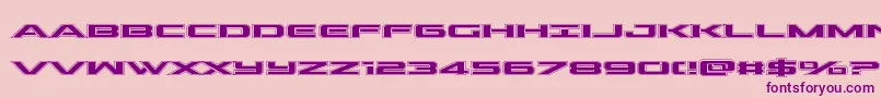 outrideracad Font – Purple Fonts on Pink Background