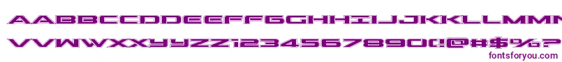 Шрифт outrideracad – фиолетовые шрифты на белом фоне