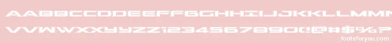 outrideracad Font – White Fonts on Pink Background