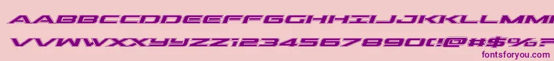 outrideracadital Font – Purple Fonts on Pink Background