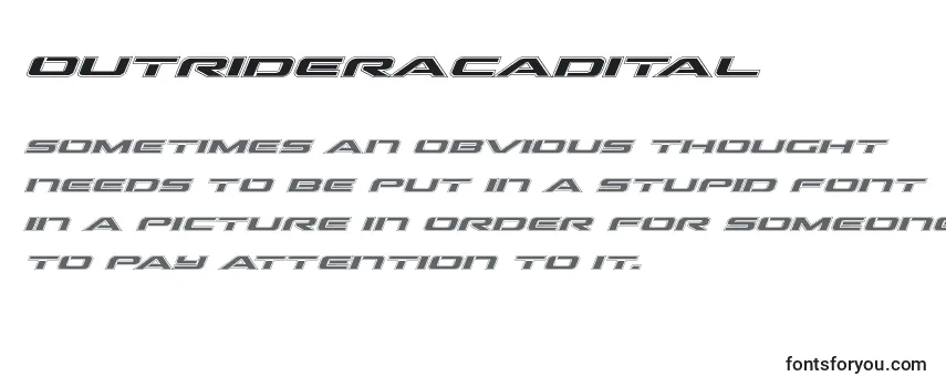 Обзор шрифта Outrideracadital (136309)