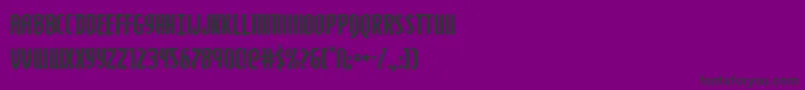 Zollern Font – Black Fonts on Purple Background