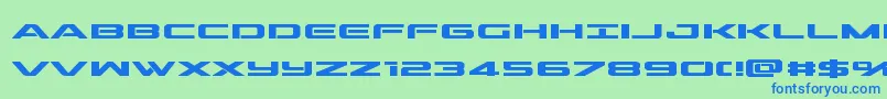 outriderbold Font – Blue Fonts on Green Background