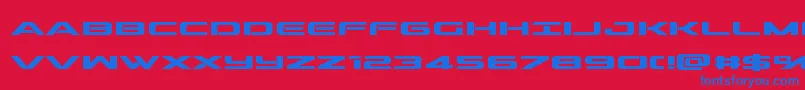 fuente outriderbold – Fuentes Azules Sobre Fondo Rojo