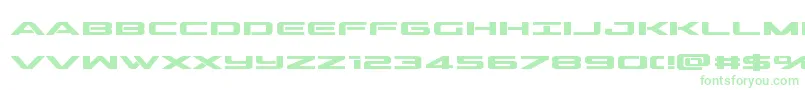 outriderbold Font – Green Fonts on White Background