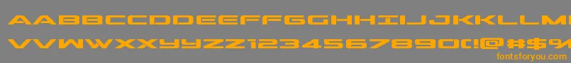 outriderbold Font – Orange Fonts on Gray Background