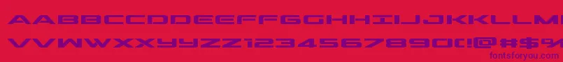 outriderbold Font – Purple Fonts on Red Background