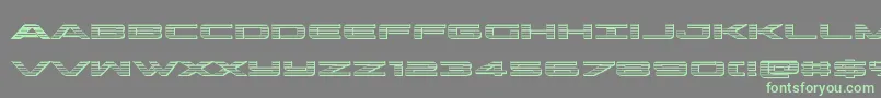 Шрифт outriderchrome – зелёные шрифты на сером фоне