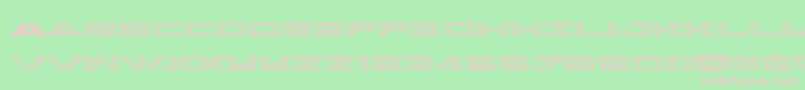 outriderchrome Font – Pink Fonts on Green Background