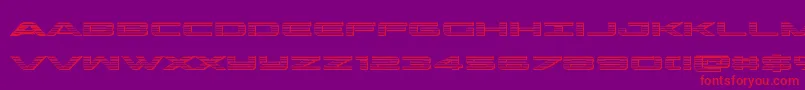 outriderchrome Font – Red Fonts on Purple Background