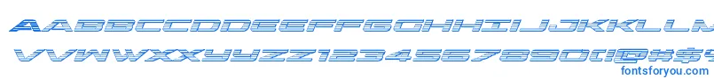 outriderchromeital Font – Blue Fonts on White Background
