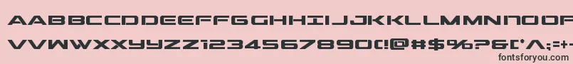 outridercondbold-Schriftart – Schwarze Schriften auf rosa Hintergrund