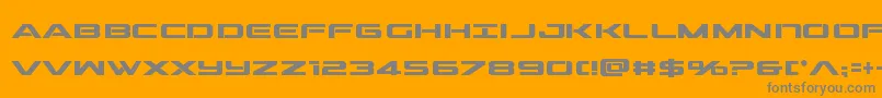 outridercondbold Font – Gray Fonts on Orange Background