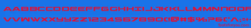 outridercondbold-fontti – punaiset fontit sinisellä taustalla