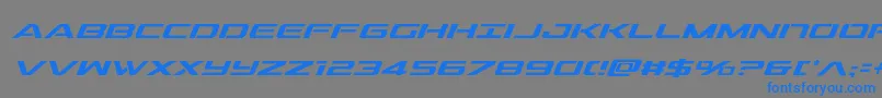 outridercondital Font – Blue Fonts on Gray Background