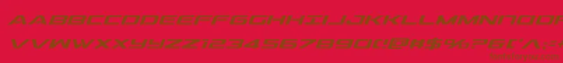 outridercondital Font – Brown Fonts on Red Background