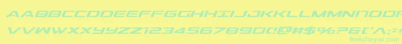 Шрифт outridercondital – зелёные шрифты на жёлтом фоне