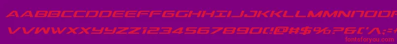 outridercondital Font – Red Fonts on Purple Background