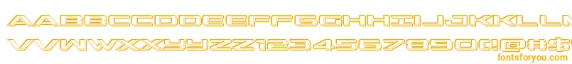 outriderengrave Font – Orange Fonts on White Background
