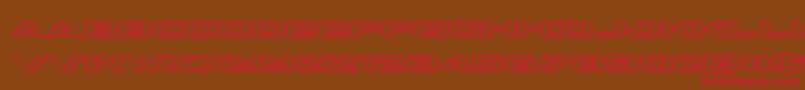 outriderengrave Font – Red Fonts on Brown Background
