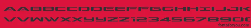 outriderexpand Font – Black Fonts on Red Background