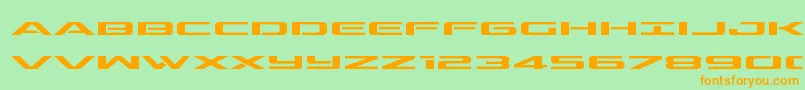 Шрифт outriderexpand – оранжевые шрифты на зелёном фоне