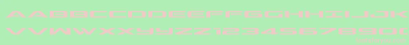 outriderexpand Font – Pink Fonts on Green Background