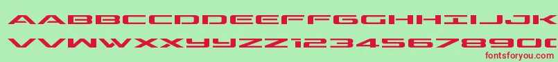 outriderexpand Font – Red Fonts on Green Background