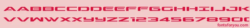 outriderexpand Font – Red Fonts on Pink Background