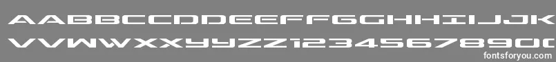 フォントoutriderexpand – 灰色の背景に白い文字