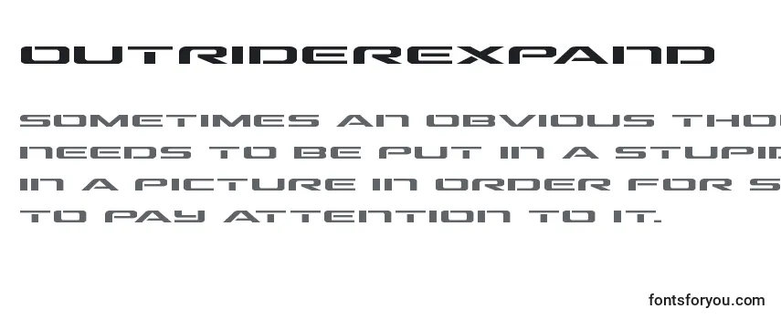 Outriderexpand Font