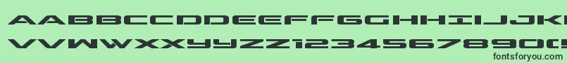 outriderexpandbold Font – Black Fonts on Green Background