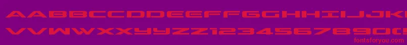 outriderexpandbold Font – Red Fonts on Purple Background