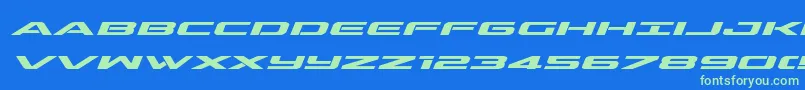 Подробнее о шрифте outriderexpandboldital Шрифт outriderexpandboldital – зелёные шрифты на синем фоне