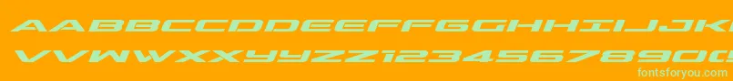 Подробнее о шрифте outriderexpandboldital Шрифт outriderexpandboldital – зелёные шрифты на оранжевом фоне
