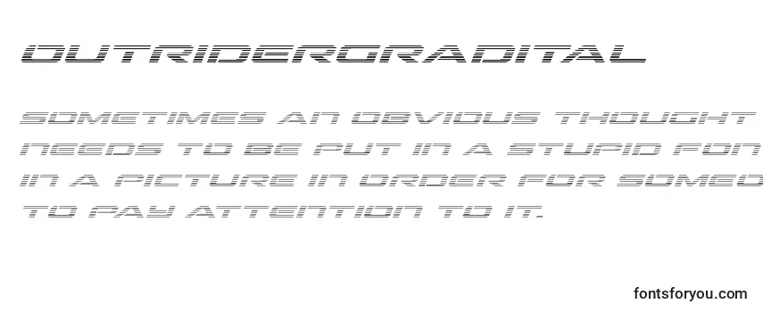 Обзор шрифта Outridergradital