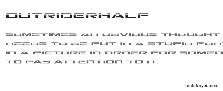 Обзор шрифта Outriderhalf