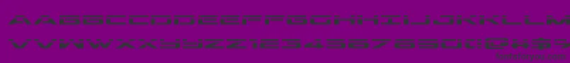 outriderlaser-Schriftart – Schwarze Schriften auf violettem Hintergrund