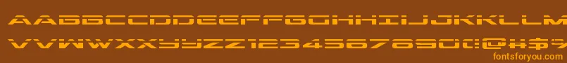 outriderlaser Font – Orange Fonts on Brown Background