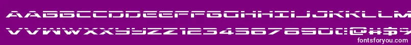 outriderlaser Font – White Fonts on Purple Background