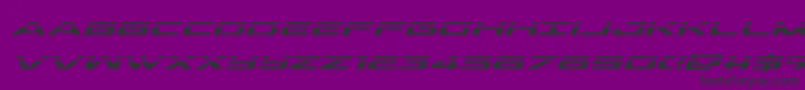 outriderlaserital Font – Black Fonts on Purple Background