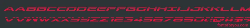 outriderlaserital Font – Red Fonts on Black Background