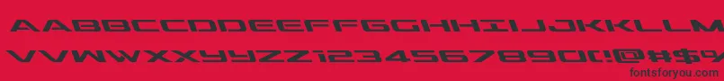 More about outriderleft Font outriderleft Font – Black Fonts on Red Background