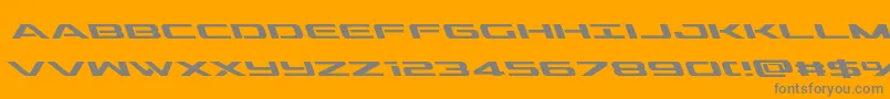 More about outriderleft Font outriderleft Font – Gray Fonts on Orange Background