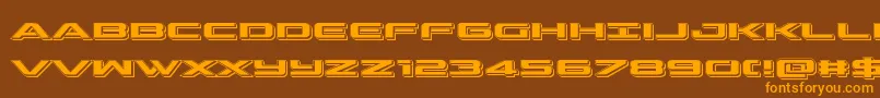 outriderpunch Font – Orange Fonts on Brown Background