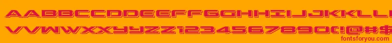 outriderpunch Font – Red Fonts on Orange Background