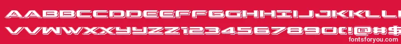 outriderpunch Font – White Fonts on Red Background